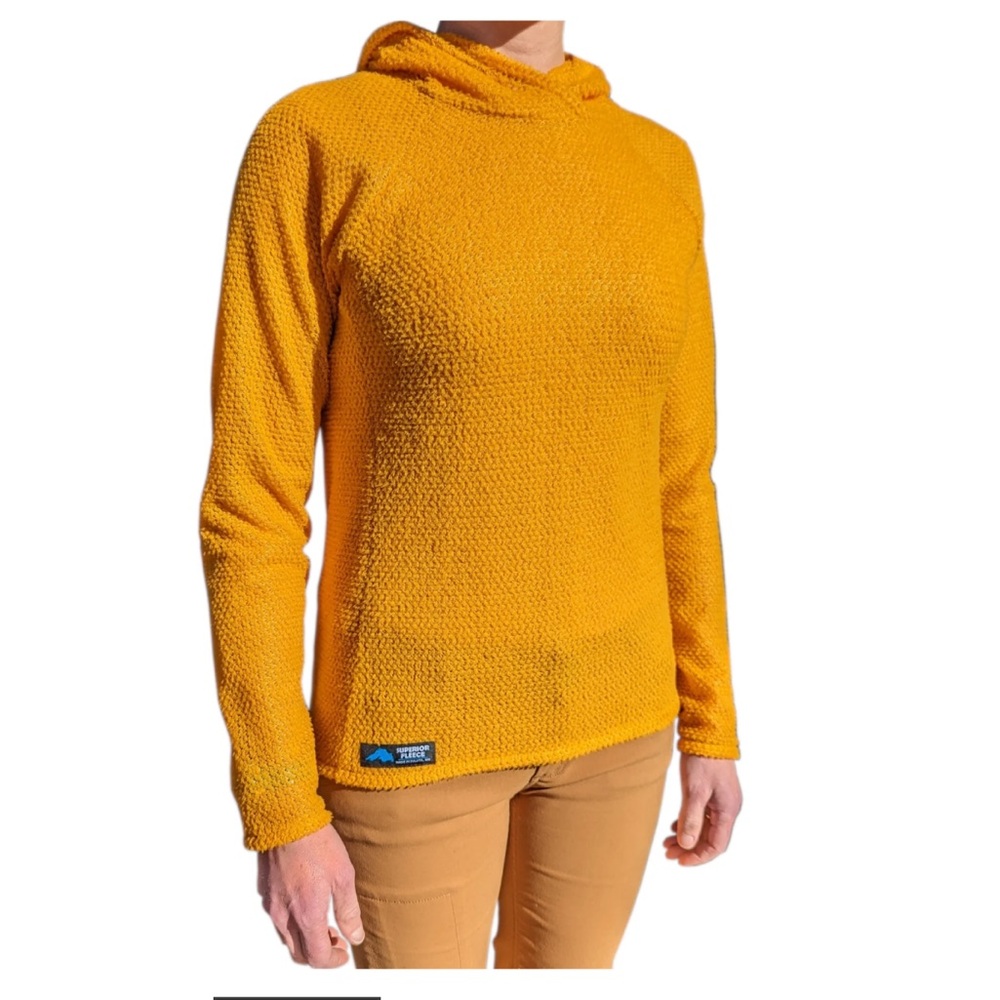 Superior Fleece Women's Brule Hoodie (Alpha Direct) XL in mango yellow